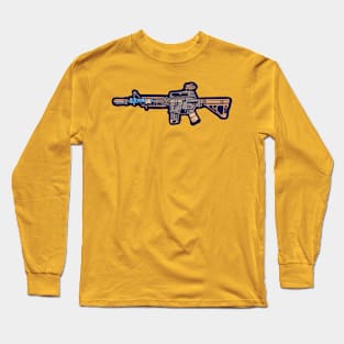 Desert Assault Rifle illustration Long Sleeve T-Shirt